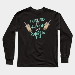 K-pop And Bubble Tea Long Sleeve T-Shirt